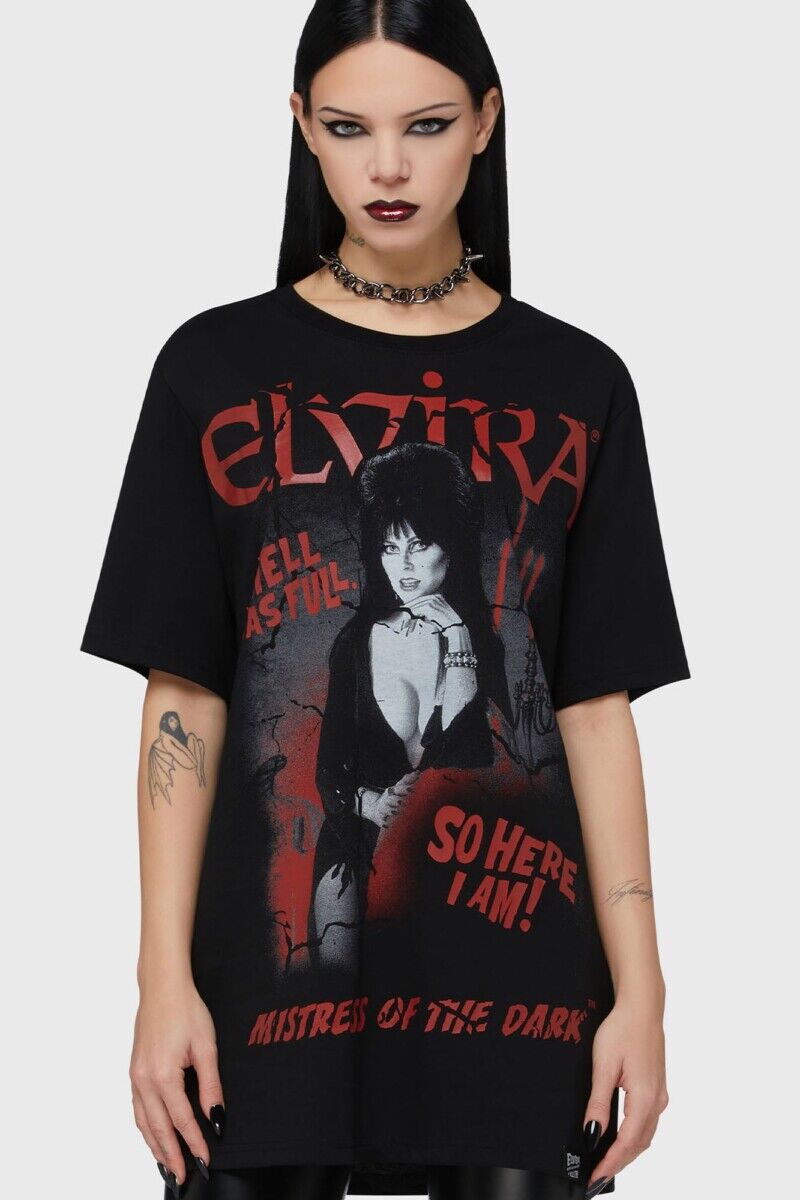HELL WAS FULL T-SHIRT - ELVIRA LICENCE