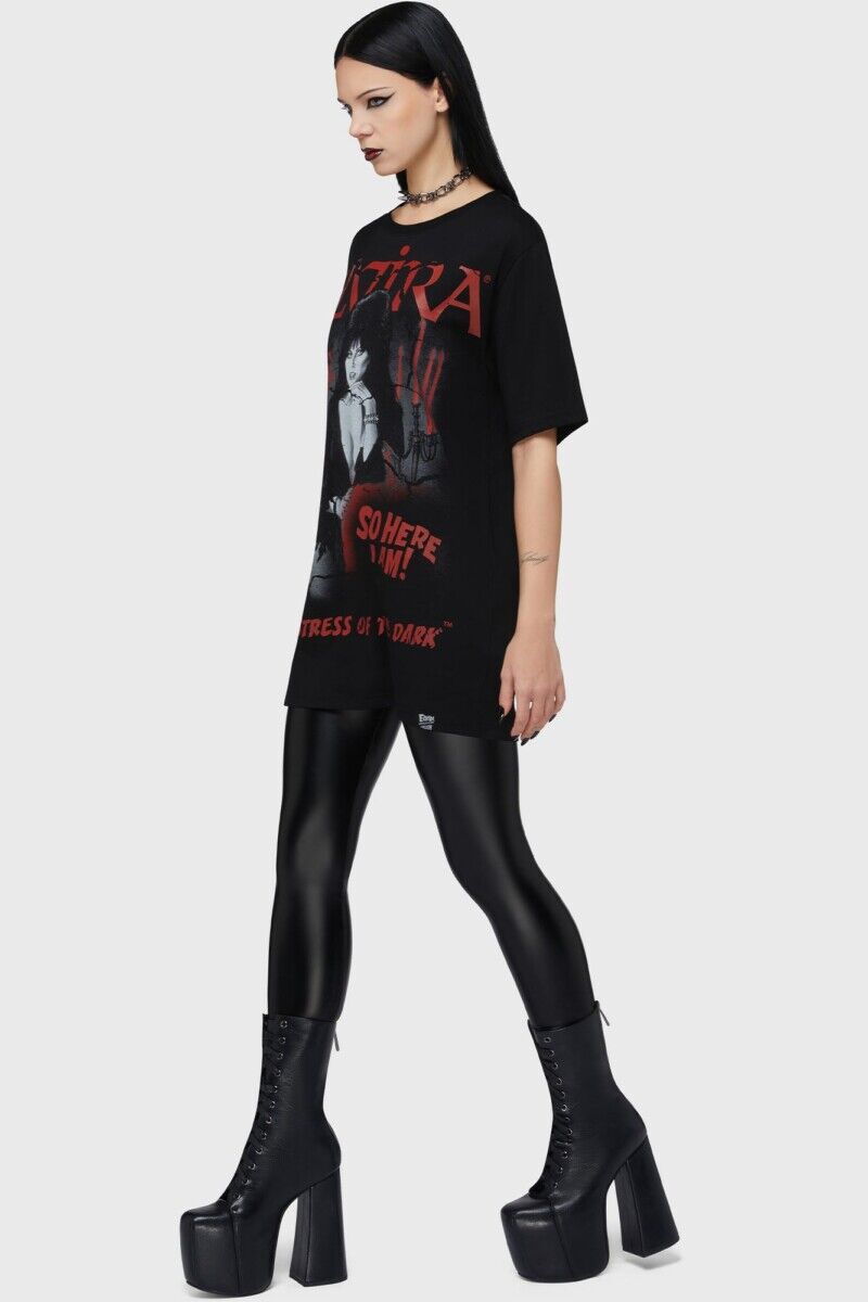 HELL WAS FULL T-SHIRT - ELVIRA LICENCE - Imagen 4